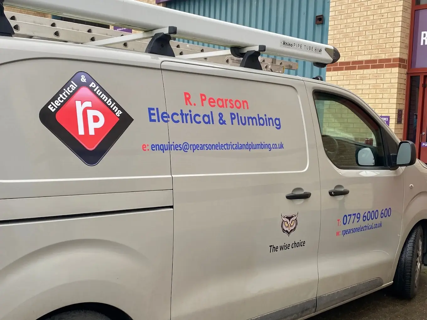 R Pearson electrician and plumber at work in Leeds